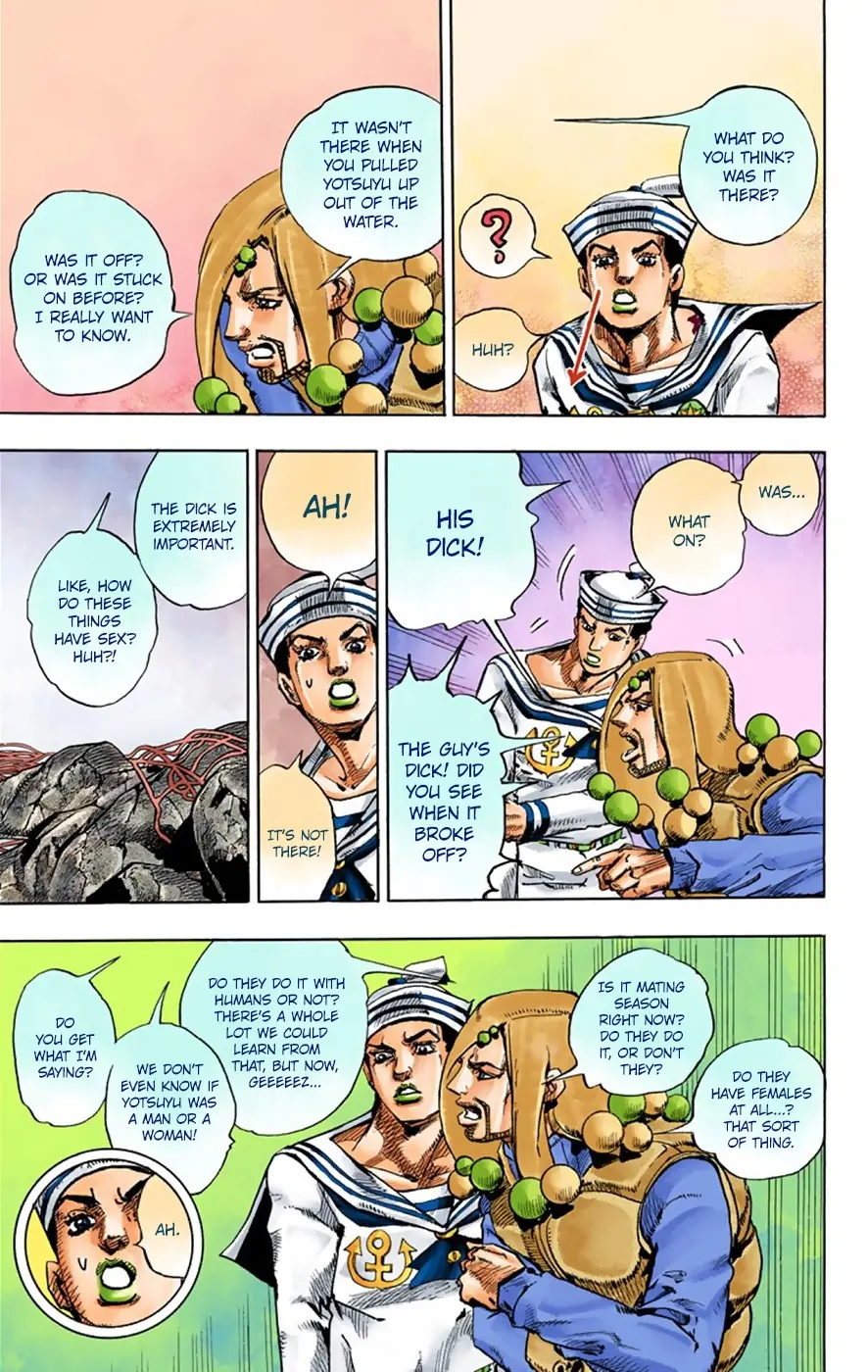 JoJo's Bizarre Adventure, Part 8: JoJolion Colored Manga, chapter 32, page 35