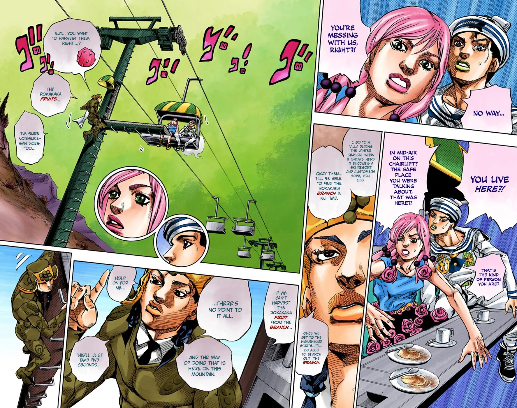 JoJo's Bizarre Adventure, Part 8: JoJolion Colored Manga, chapter 65, page 36