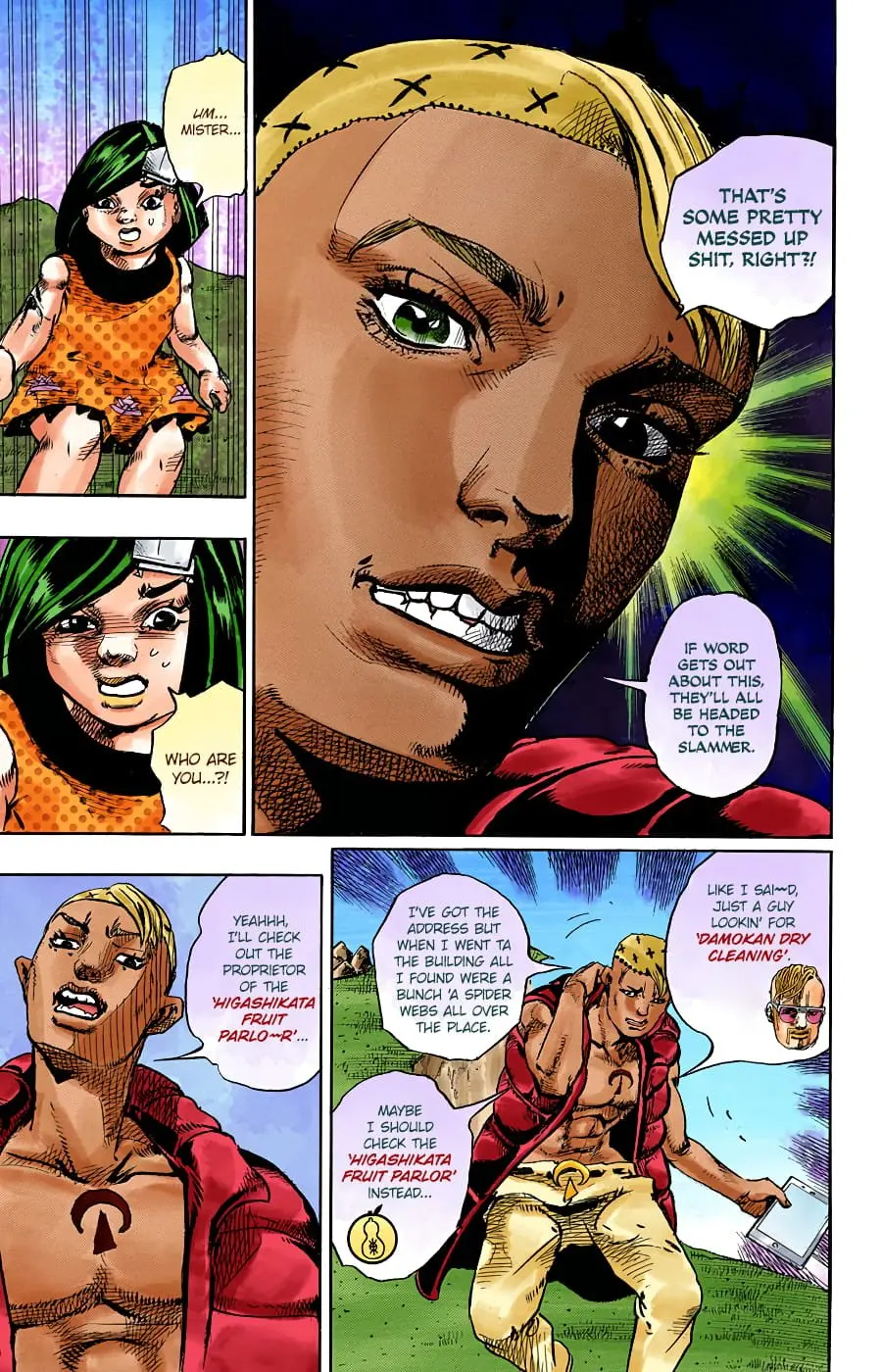 JoJo's Bizarre Adventure, Part 8: JoJolion Colored Manga, chapter 87, page 21