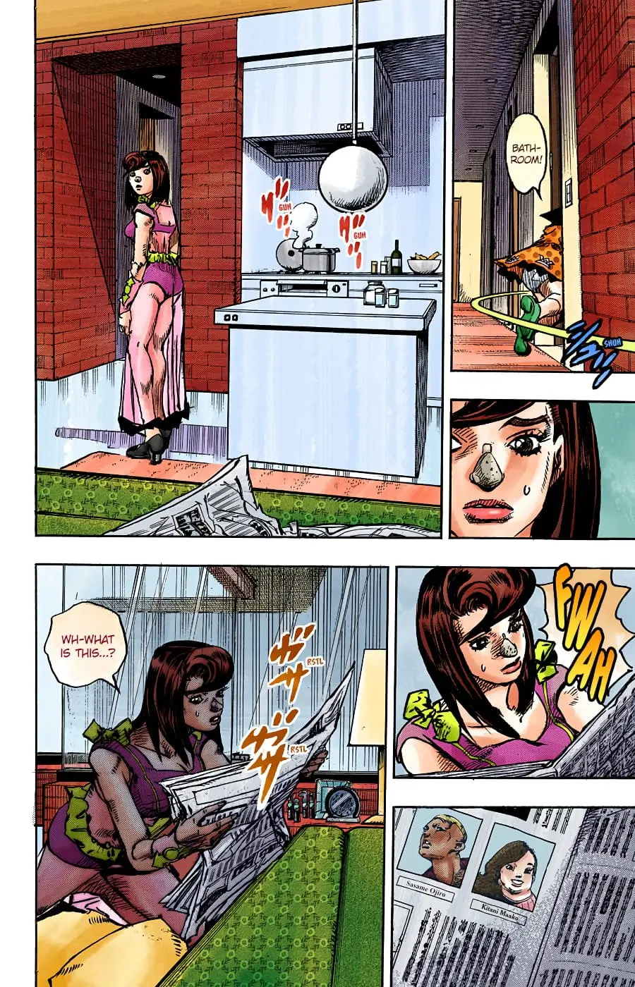 JoJo's Bizarre Adventure, Part 8: JoJolion Colored Manga, chapter 91, page 15