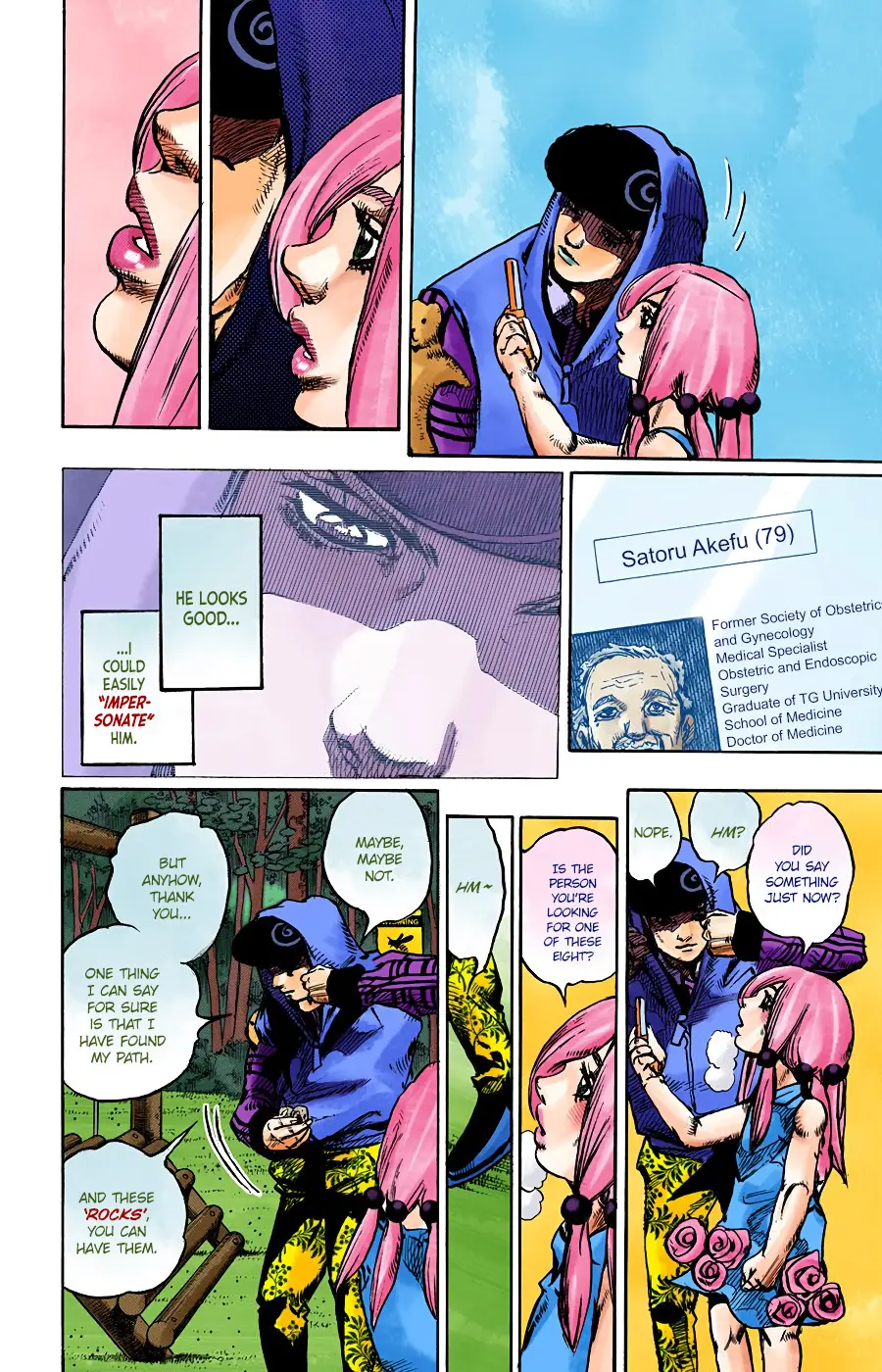 JoJo's Bizarre Adventure, Part 8: JoJolion Colored Manga, chapter 102, page 12