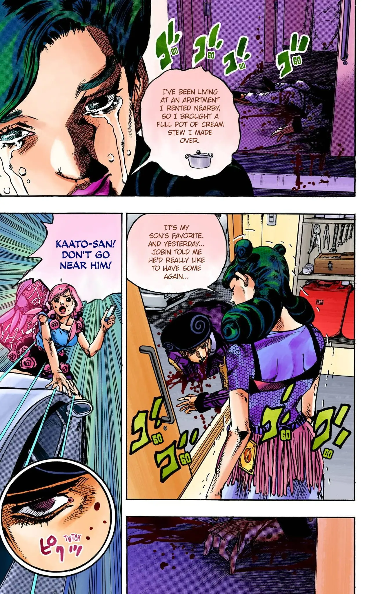 JoJo's Bizarre Adventure, Part 8: JoJolion Colored Manga, chapter 107, page 12