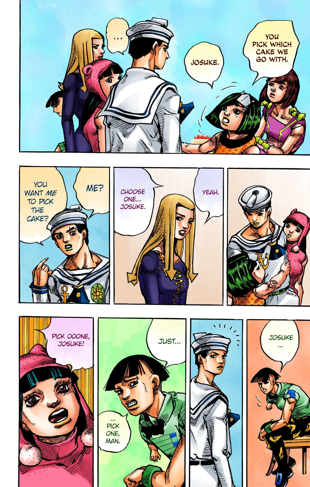 JoJo's Bizarre Adventure, Part 8: JoJolion Colored Manga, chapter 110 END, page 44