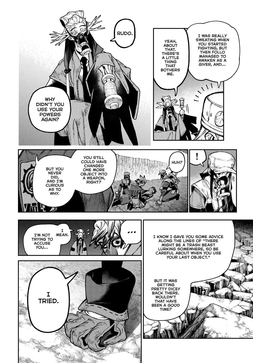 Gachiakuta Manga, chapter 128, page 8