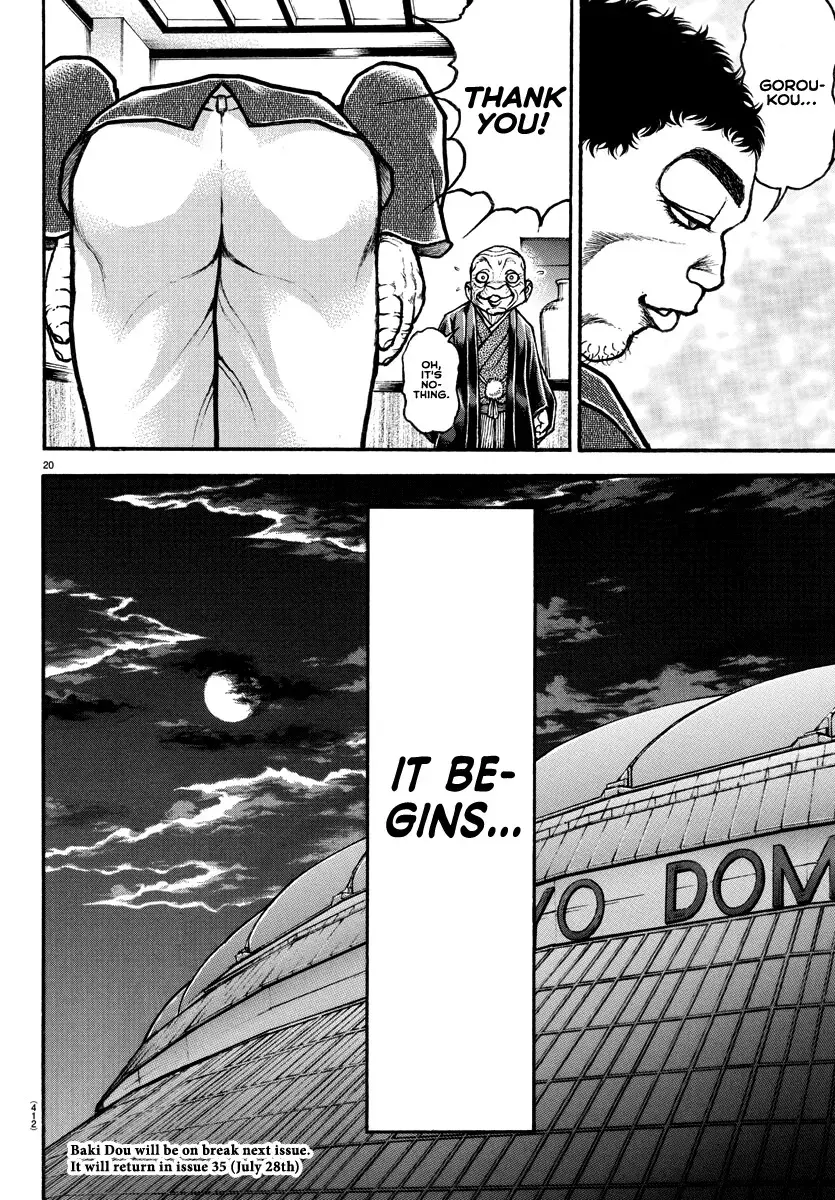 Baki Dou 2, chapter 129, page 20
