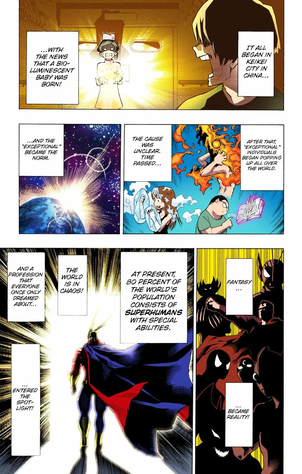 My Hero Academia, chapter 1, page 4