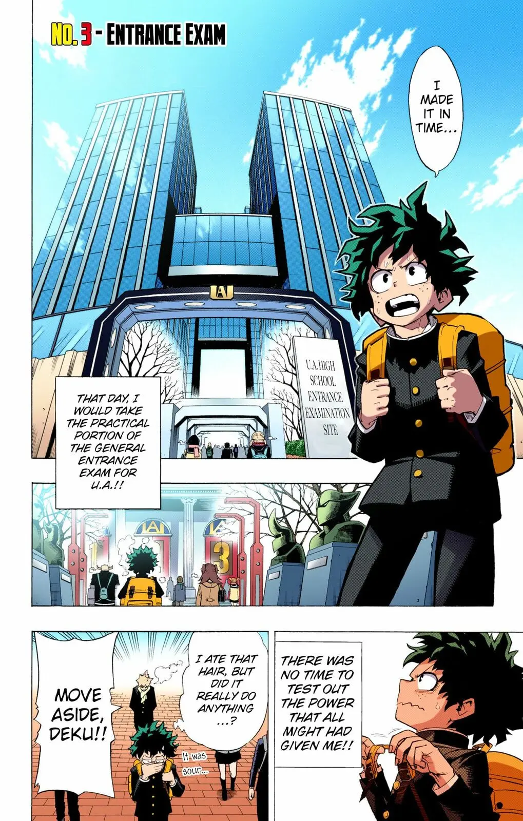 My Hero Academia, chapter 3, page 2