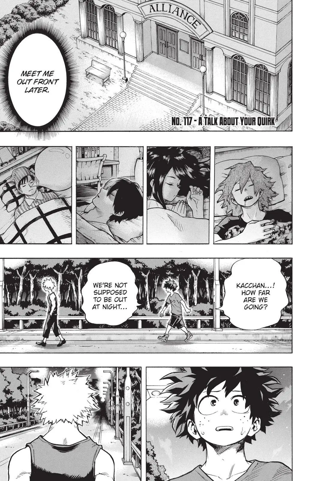 My Hero Academia, chapter 117, page 1
