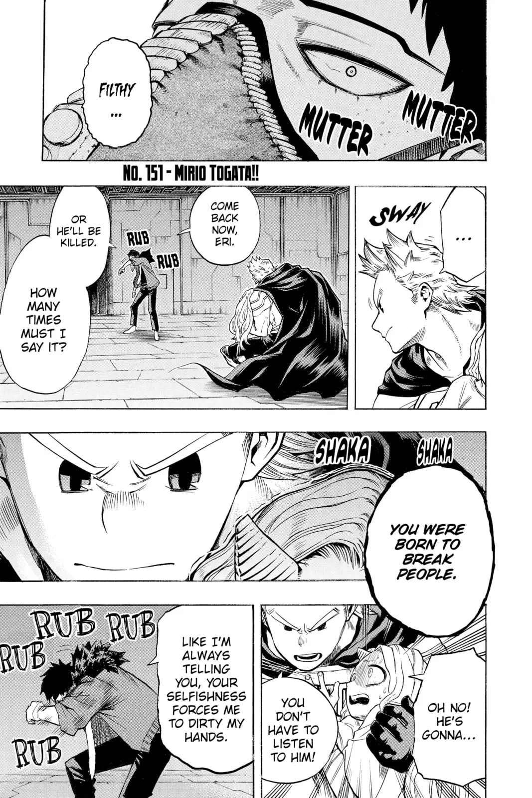 My Hero Academia, chapter 151, page 1