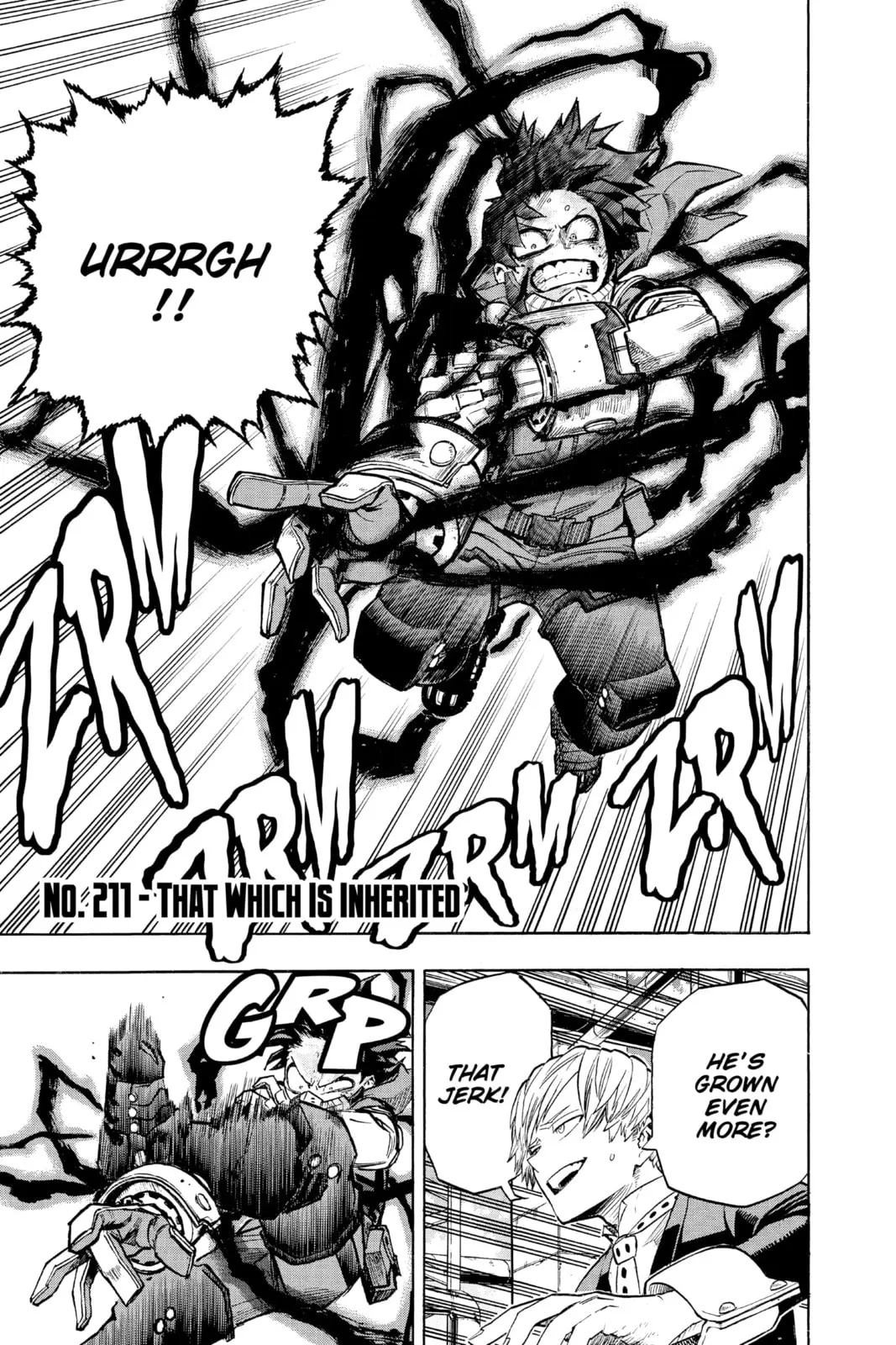 My Hero Academia, chapter 211, page 3