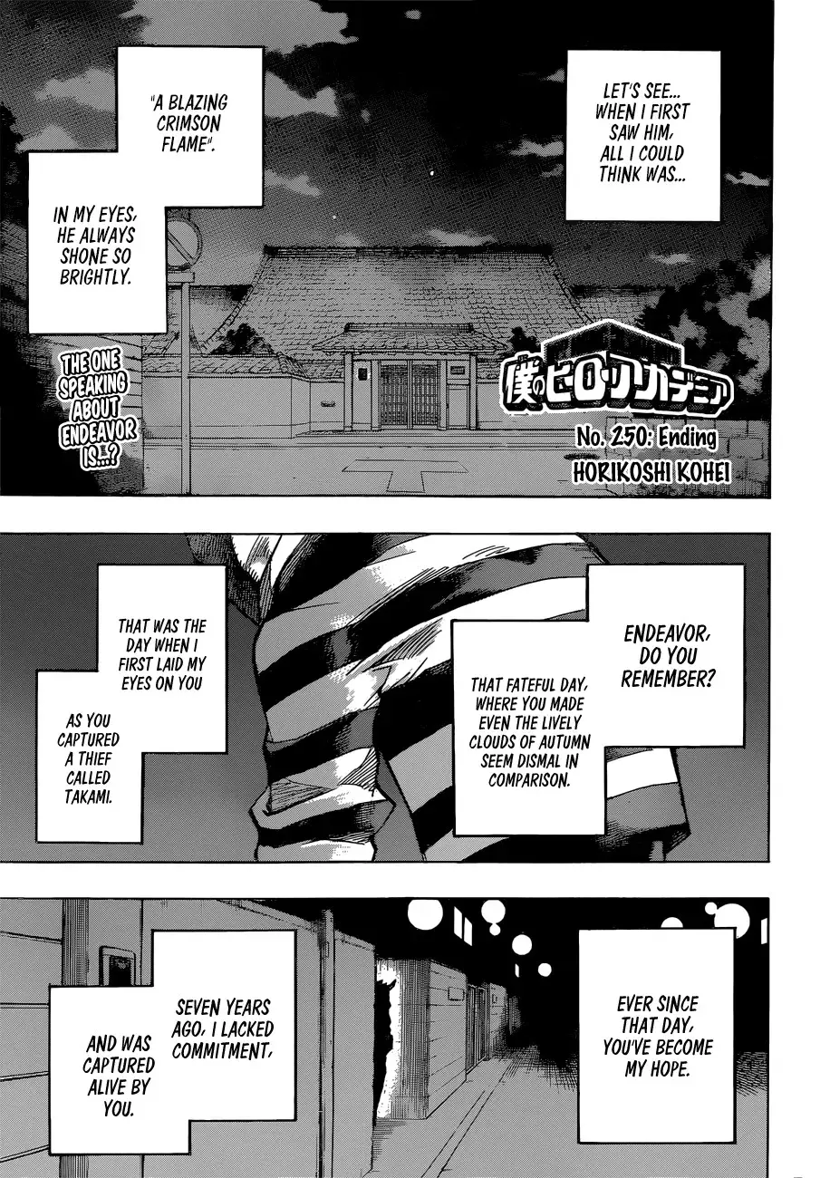 My Hero Academia, chapter 250, page 1
