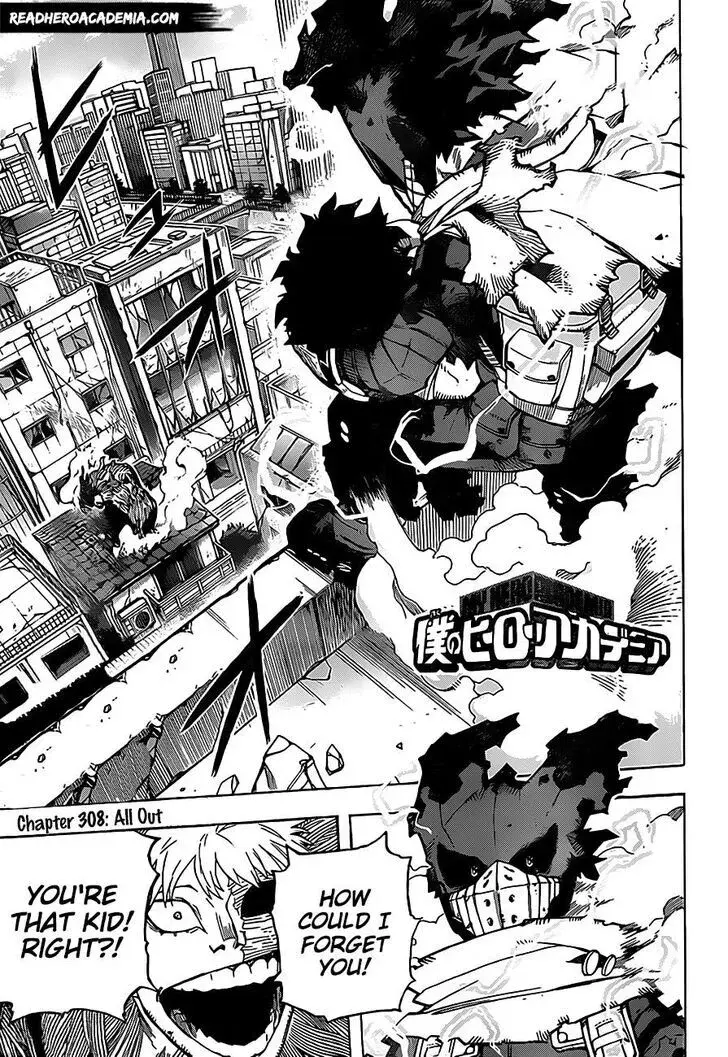 My Hero Academia, chapter 308, page 1