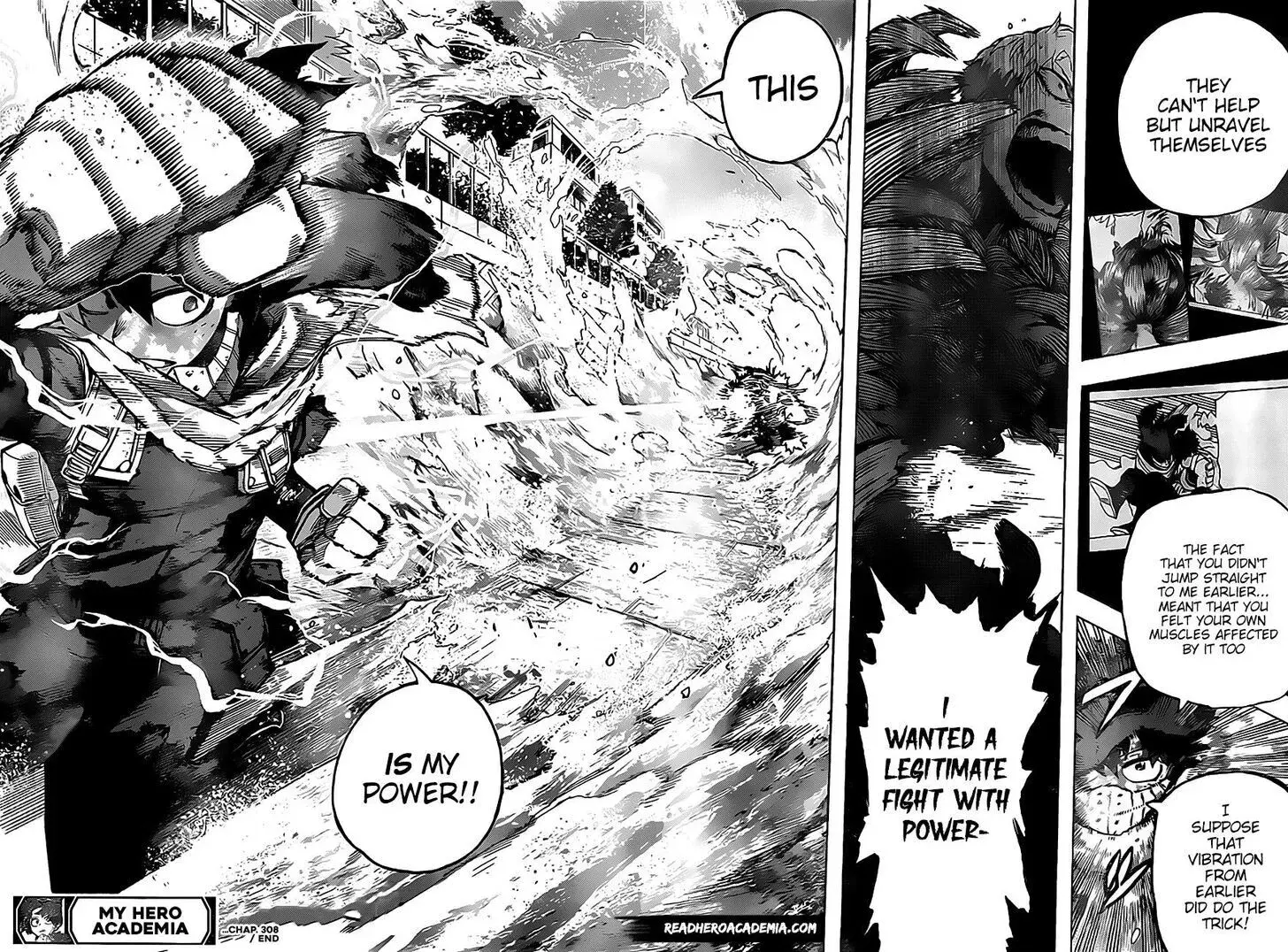 My Hero Academia, chapter 308, page 16