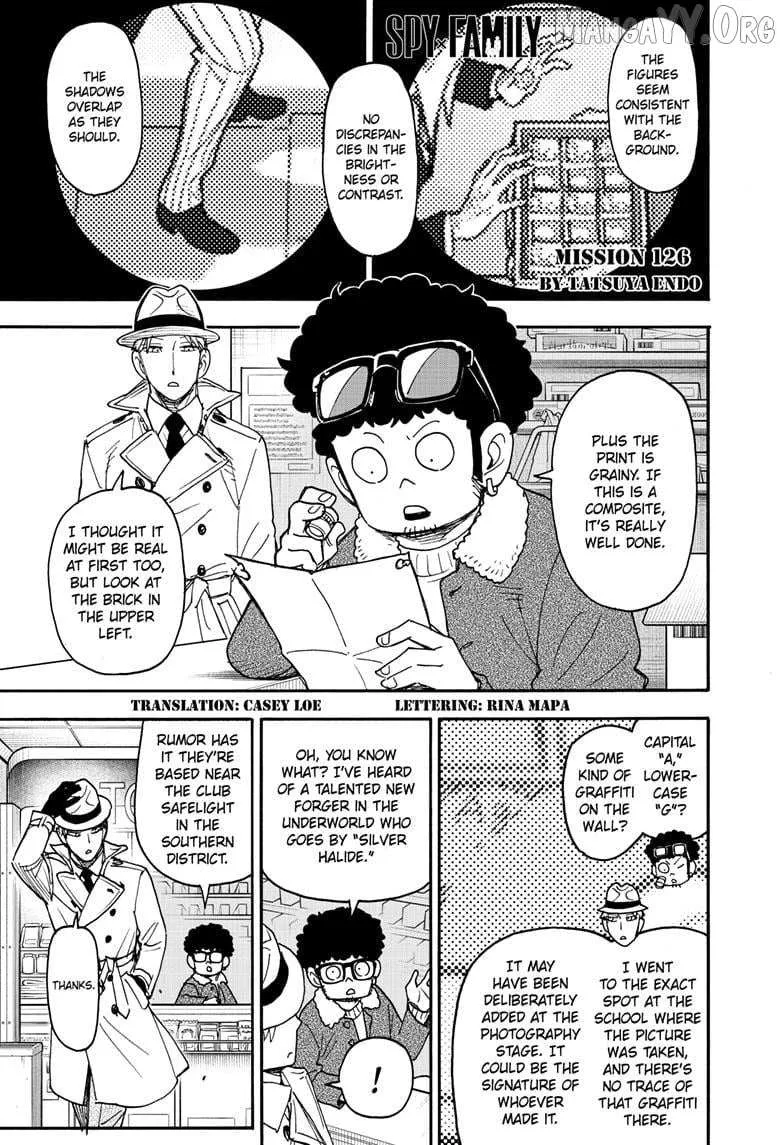 SPY x FAMILY Manga, chapter 126, page 1