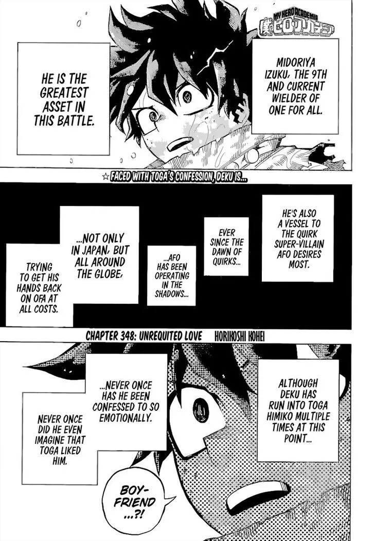 My Hero Academia, chapter 348, page 1