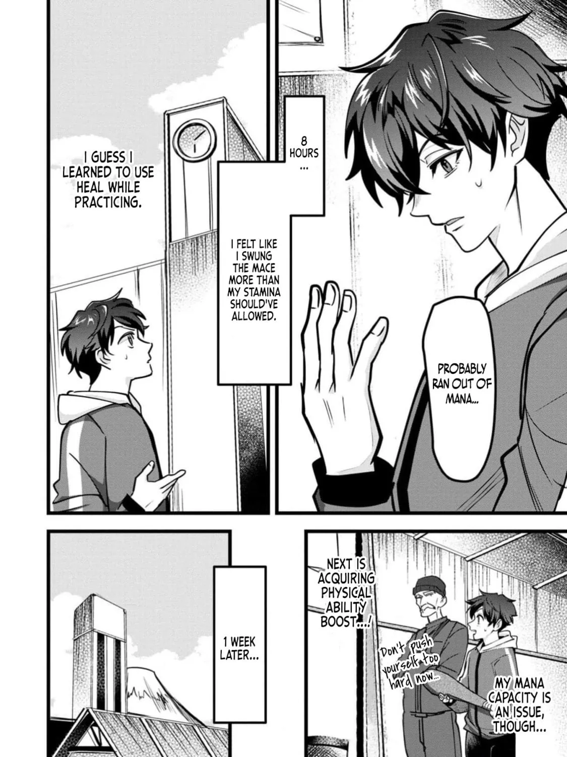 Chronicles of an Online Game Addict's Reincarnation in Another World: He Can't Use the Fighting Skill That Earned Him the Title of Fist King, so He Started Swinging a Club for Eight Hours a Day, chapter 1, page 76