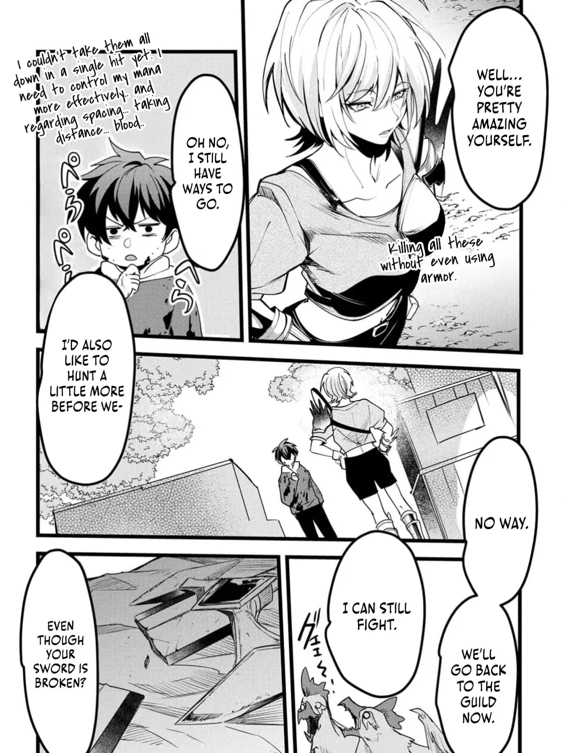 Chronicles of an Online Game Addict's Reincarnation in Another World: He Can't Use the Fighting Skill That Earned Him the Title of Fist King, so He Started Swinging a Club for Eight Hours a Day, chapter 8, page 11