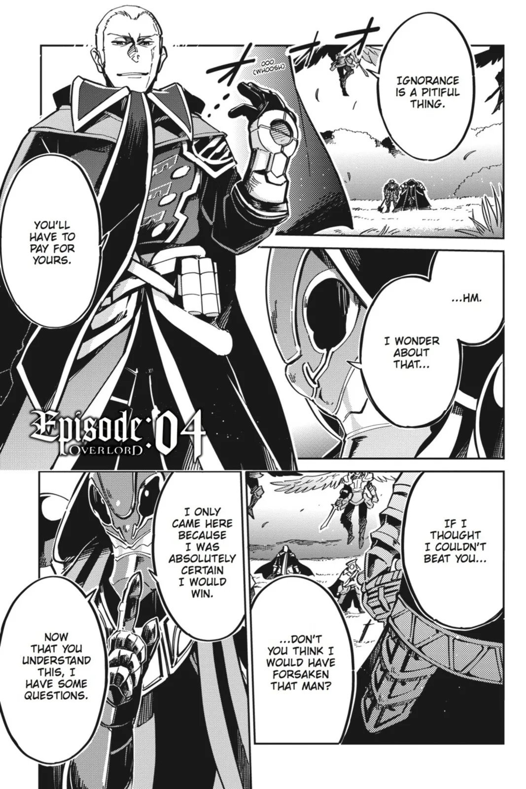 Overlord, chapter 4, page 1