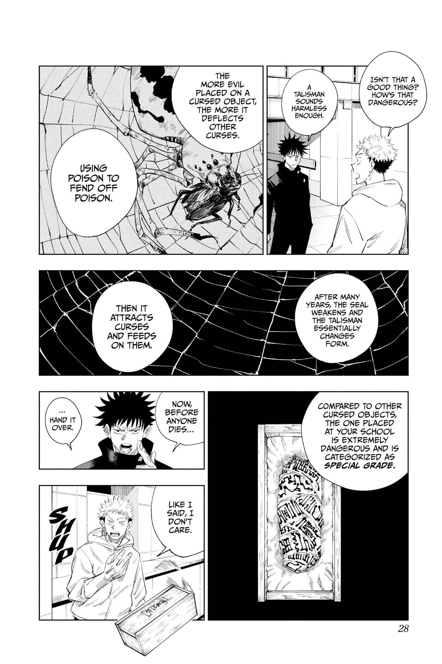 Jujutsu Kaisen (JJK) Manga Online, chapter Vol 1, page 28
