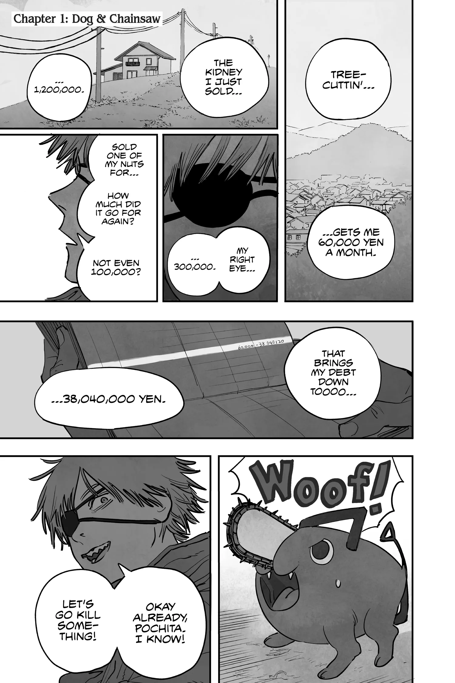 Chainsaw Man Manga, chapter Vol 1, page 6