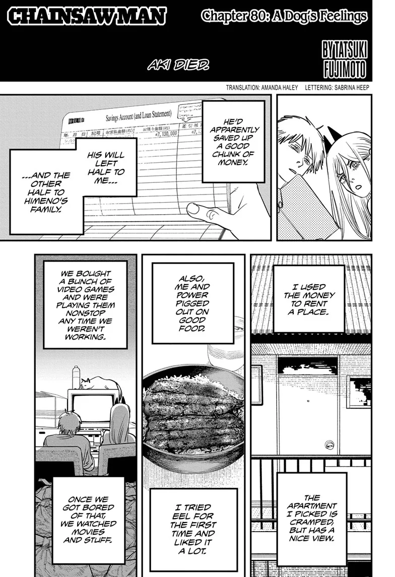 Chainsaw Man Manga, chapter 80, page 1
