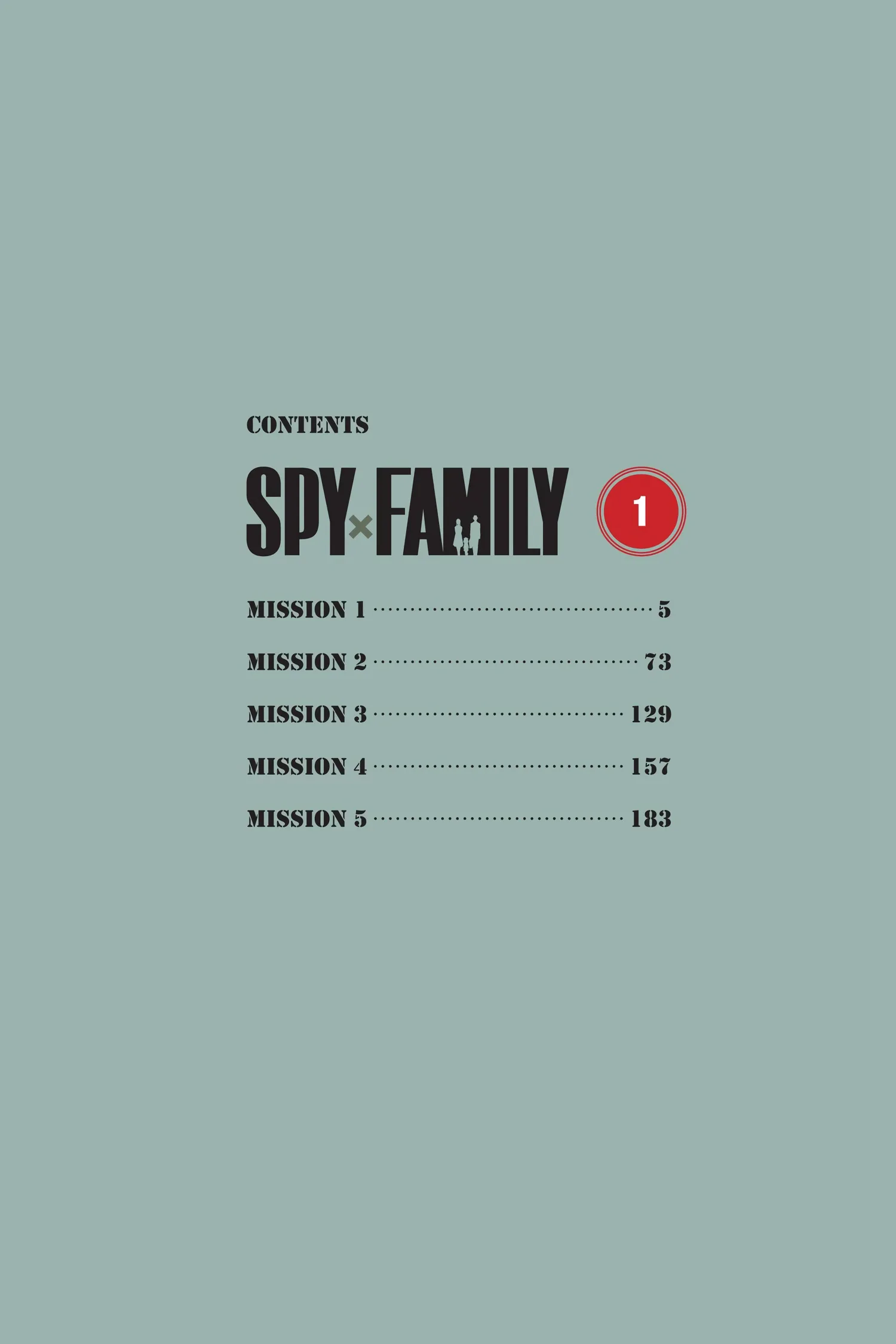SPY x FAMILY Manga, chapter Vol 1, page 4