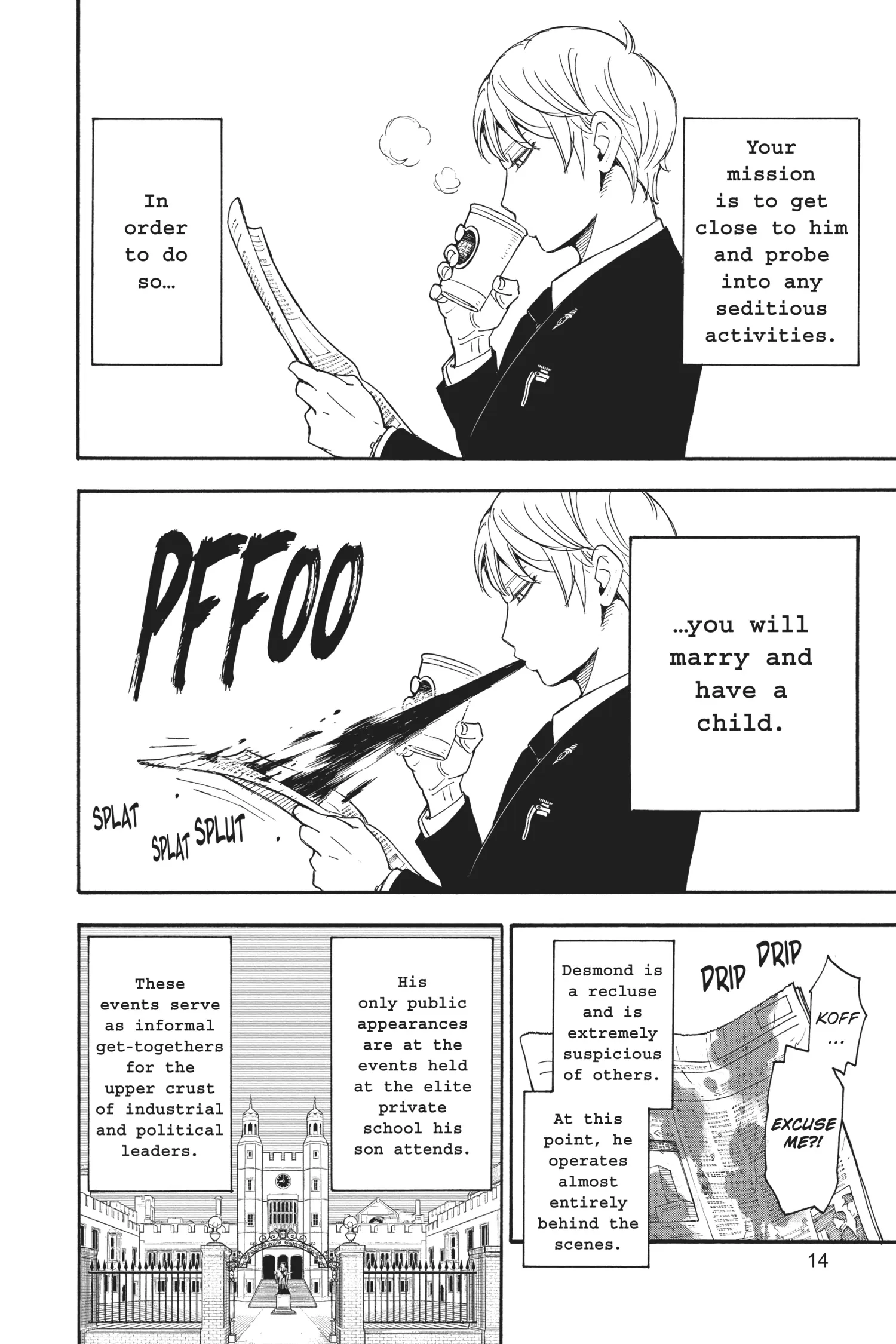 SPY x FAMILY Manga, chapter Vol 1, page 14