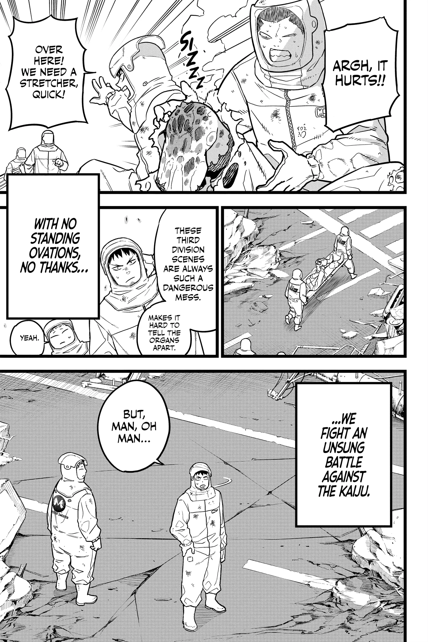 Kaiju No 8 Manga, chapter Vol 1, page 9