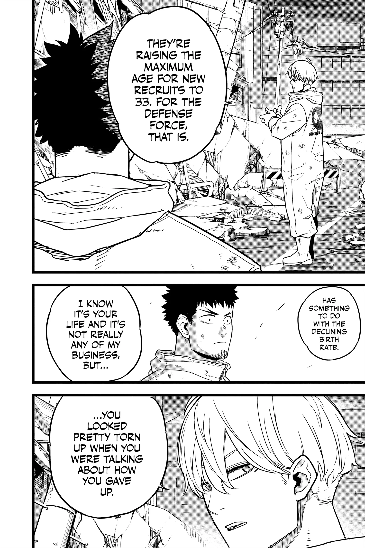 Kaiju No 8 Manga, chapter Vol 1, page 27