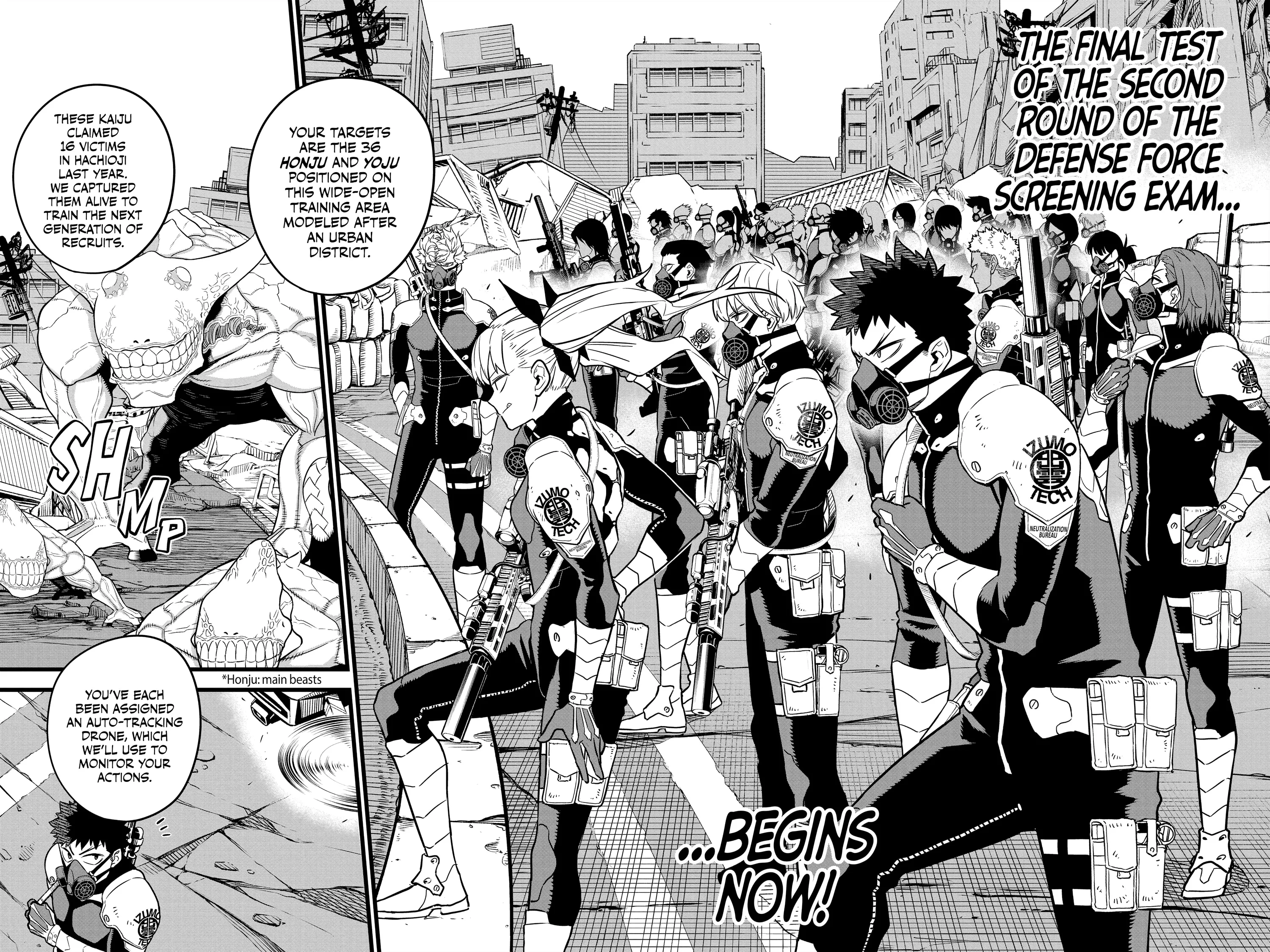 Kaiju No 8 Manga, chapter Vol 1, page 140