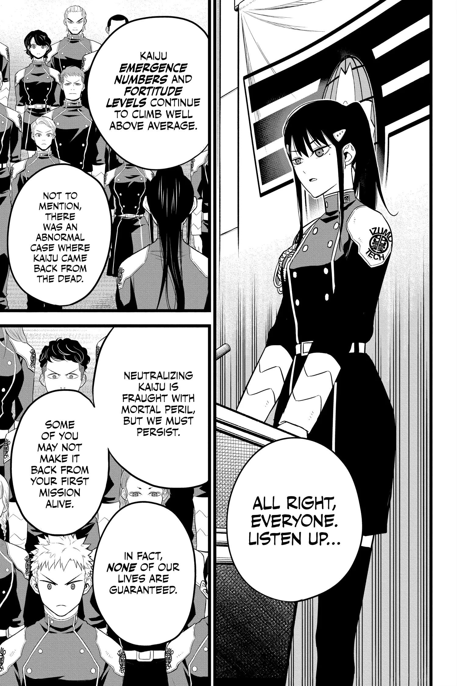 Kaiju No 8 Manga, chapter Vol 2, page 55