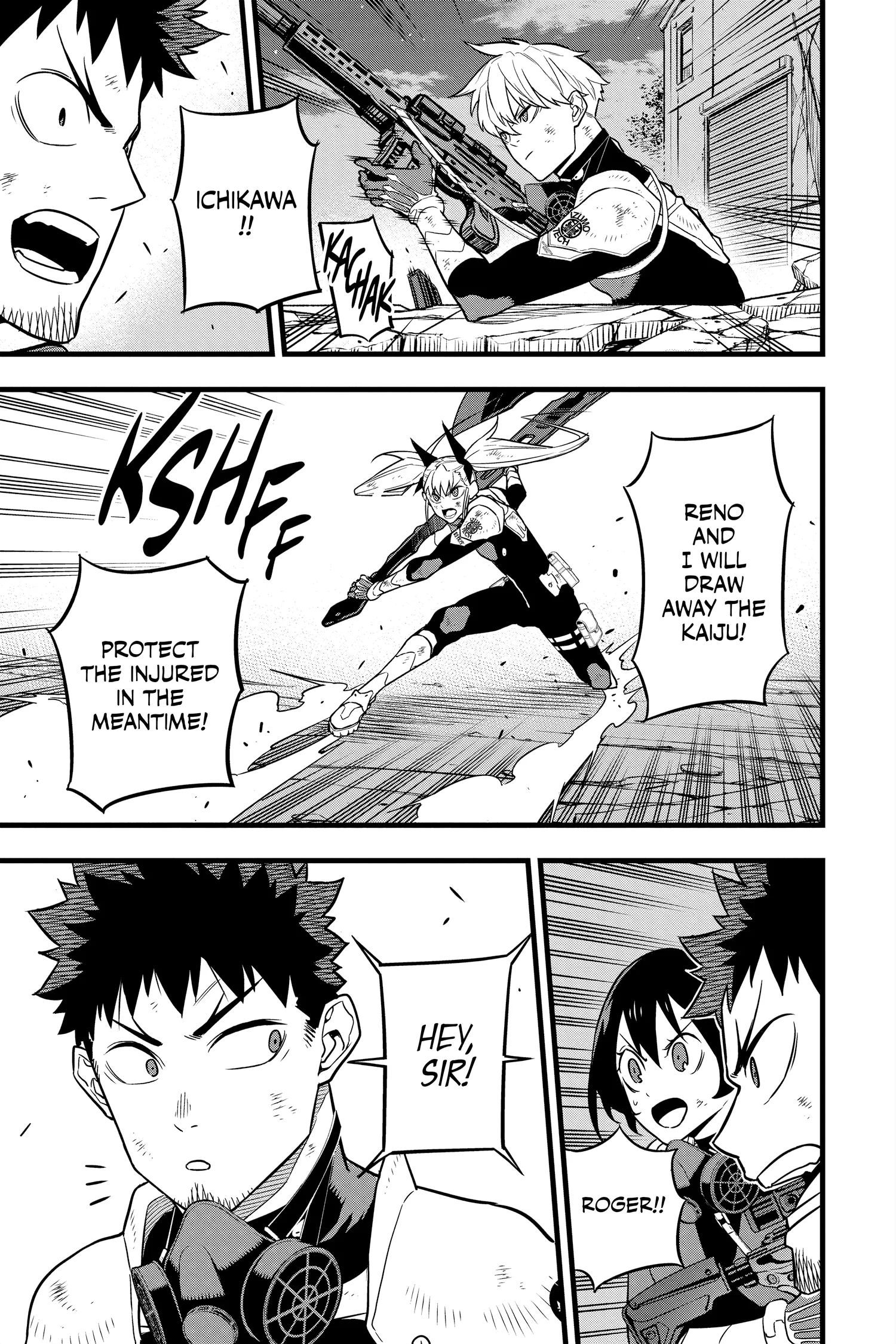 Kaiju No 8 Manga, chapter Vol 4, page 10