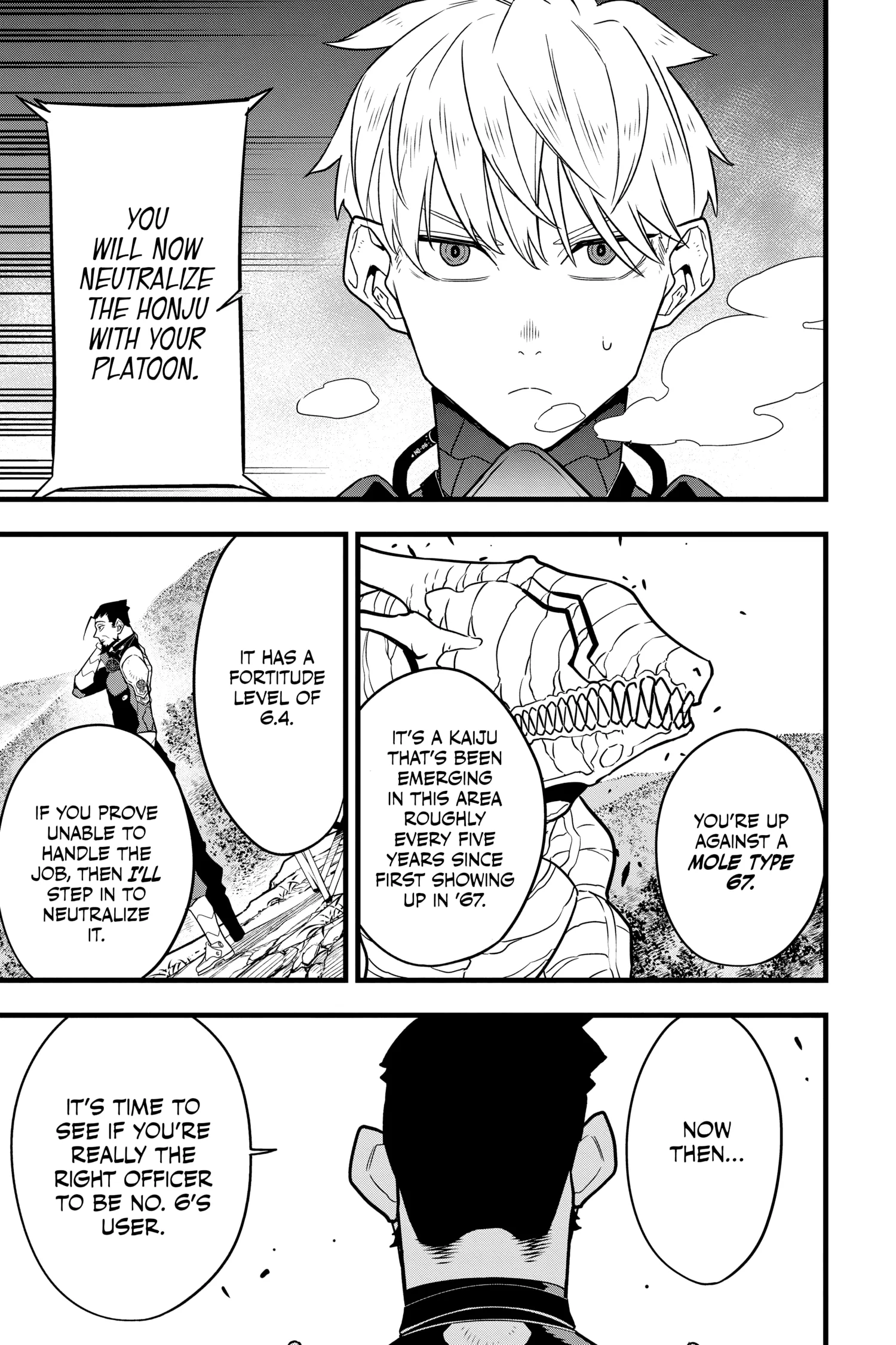 Kaiju No 8 Manga, chapter Vol 8, page 15