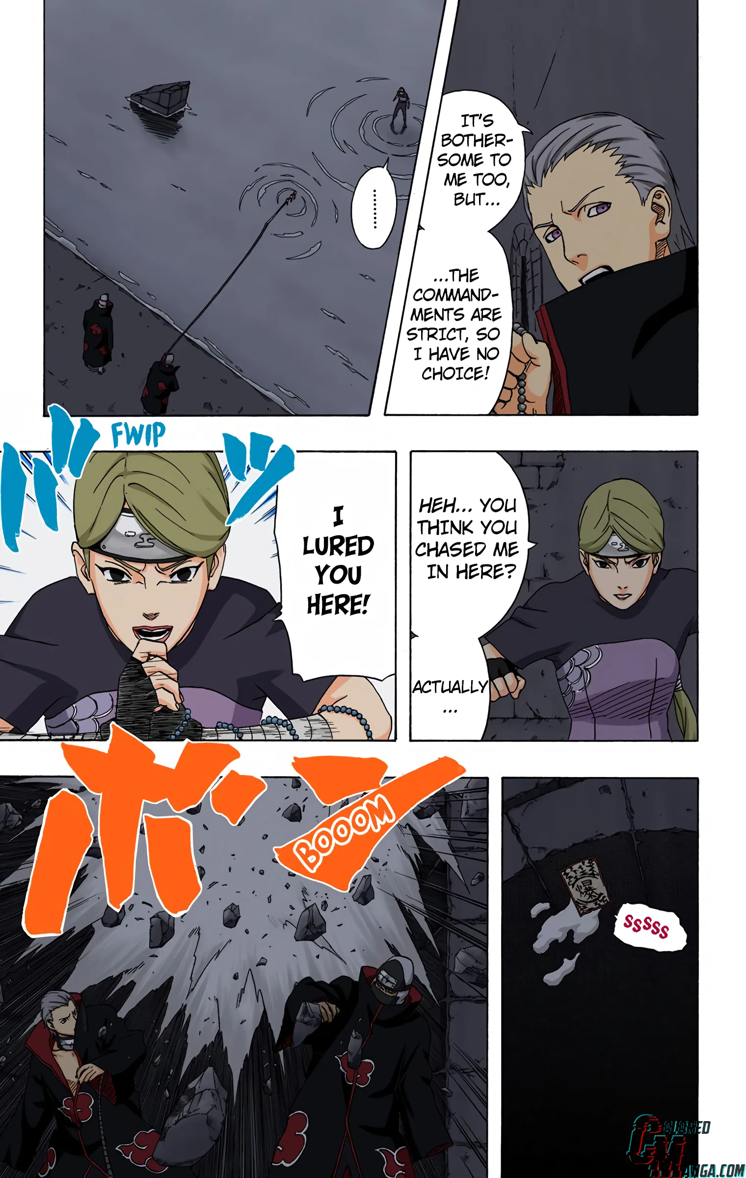 Naruto Colored Manga Online, chapter 313, page 3