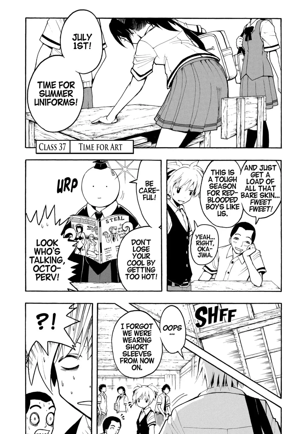 Assassination Classroom, chapter 37, page 1