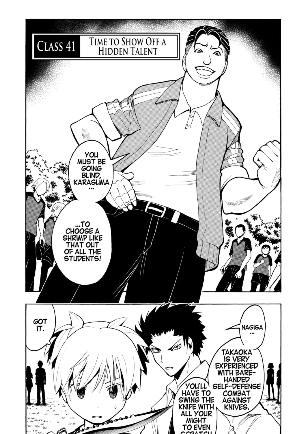 Assassination Classroom, chapter 41, page 1