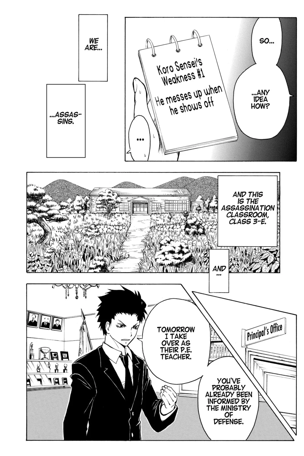 Assassination Classroom, chapter 3, page 12