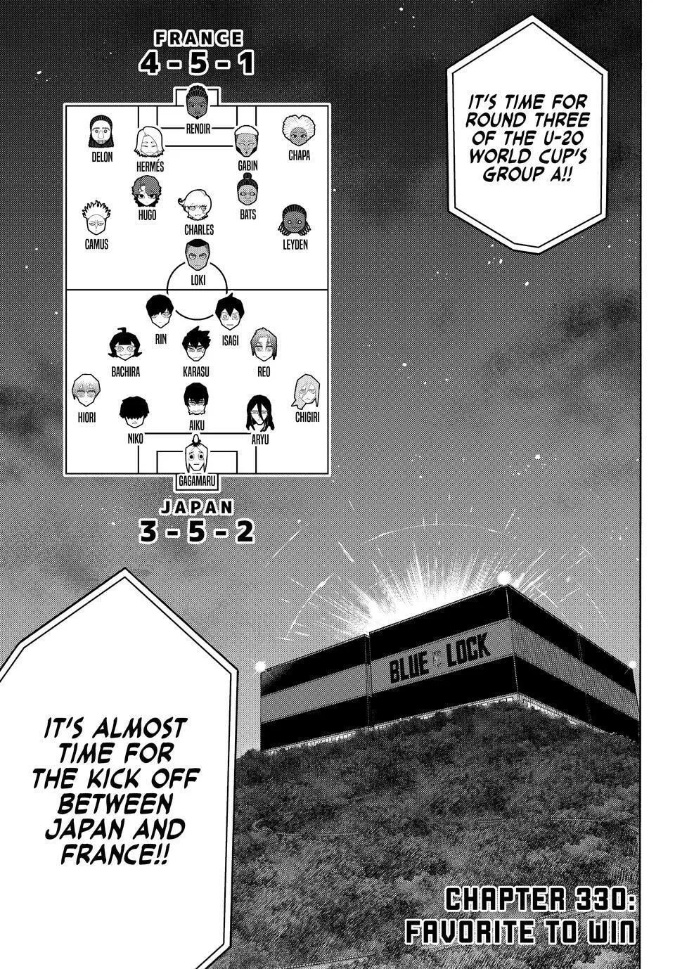 B Lock Manga, chapter 330, page 1