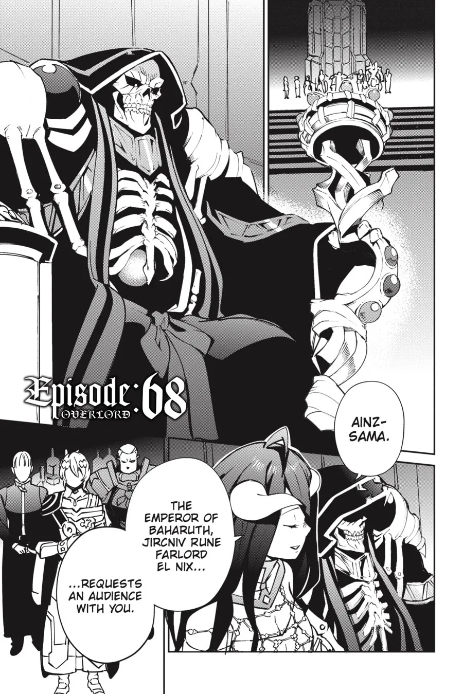 Overlord, chapter 68, page 1