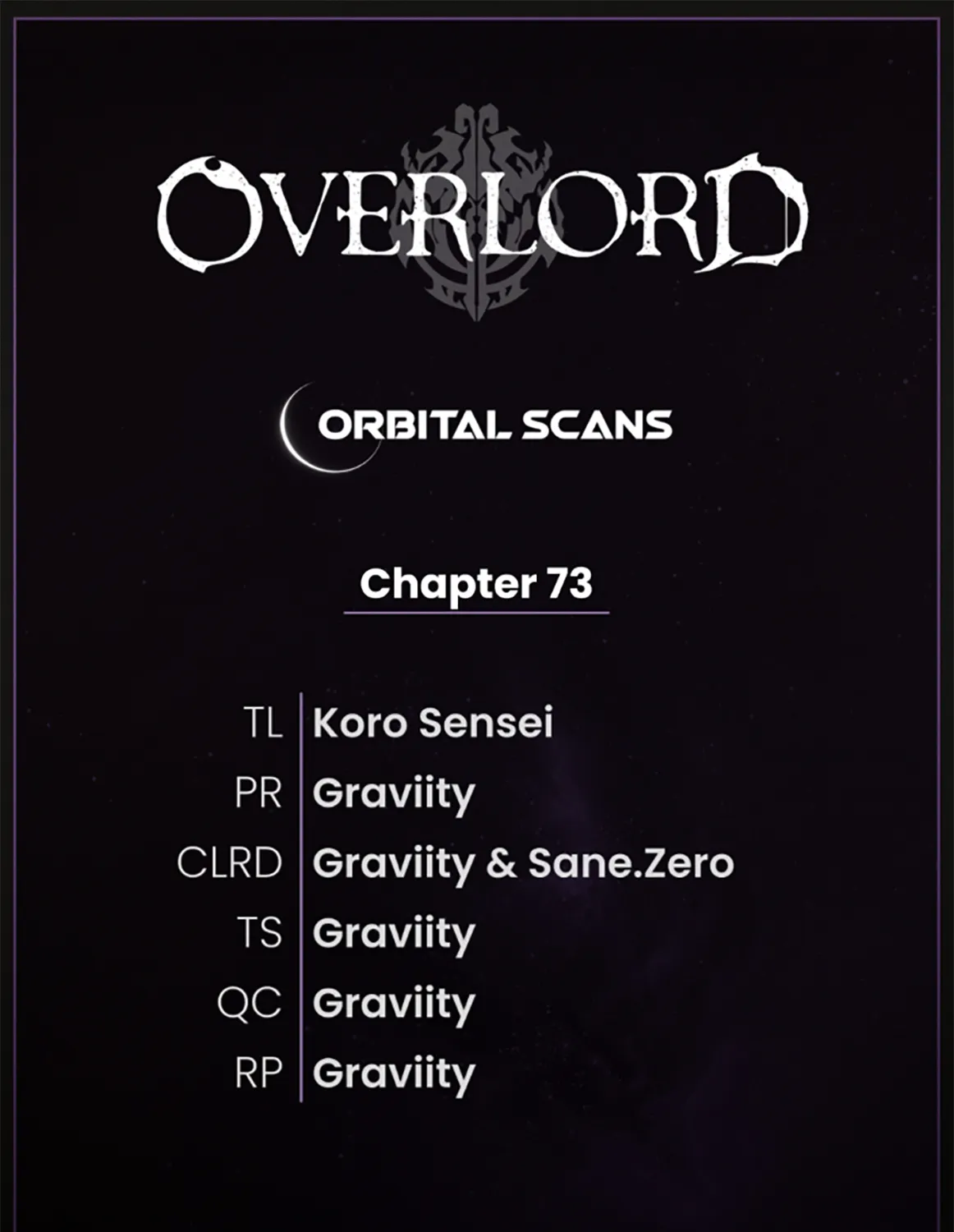 Overlord, chapter 73, page 1