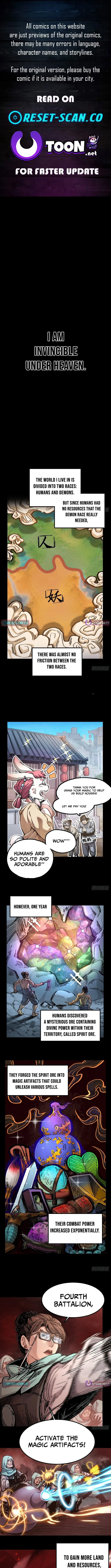 Invincible Under Heaven: Reborn as the Enemy, chapter 1, page 1