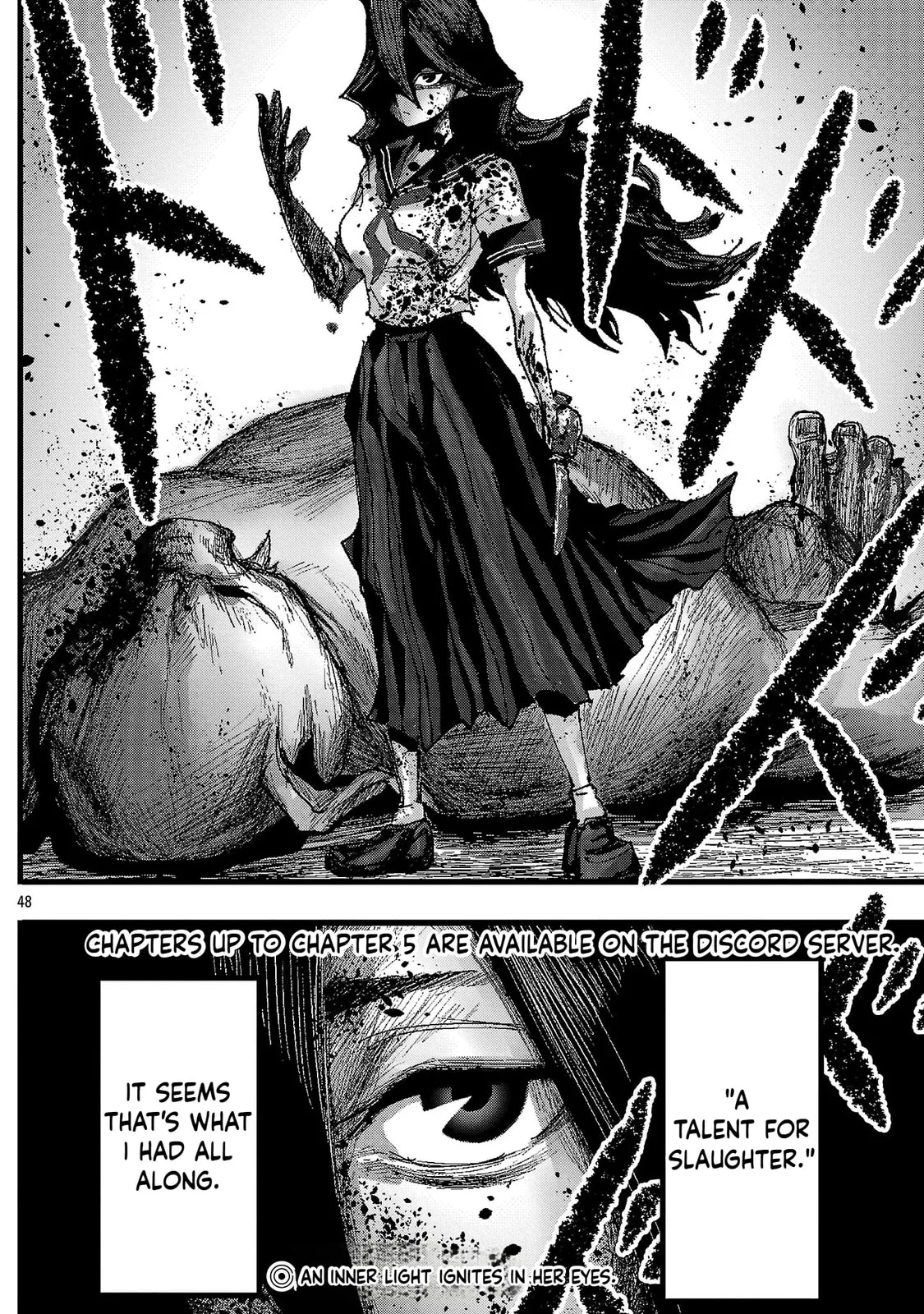 A Girl Awakens to Her "Talent for Slaughter" in Another World, chapter 1, page 48