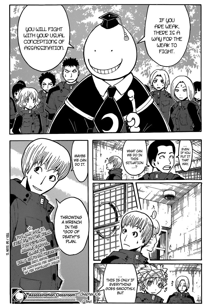 Assassination Classroom, chapter 106, page 19