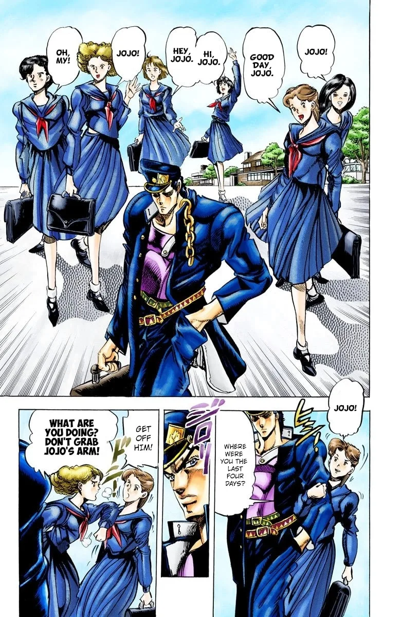 JoJo no Kimyou na Bouken Part 3: Stardust Crusaders Colored Manga, chapter 4, page 14