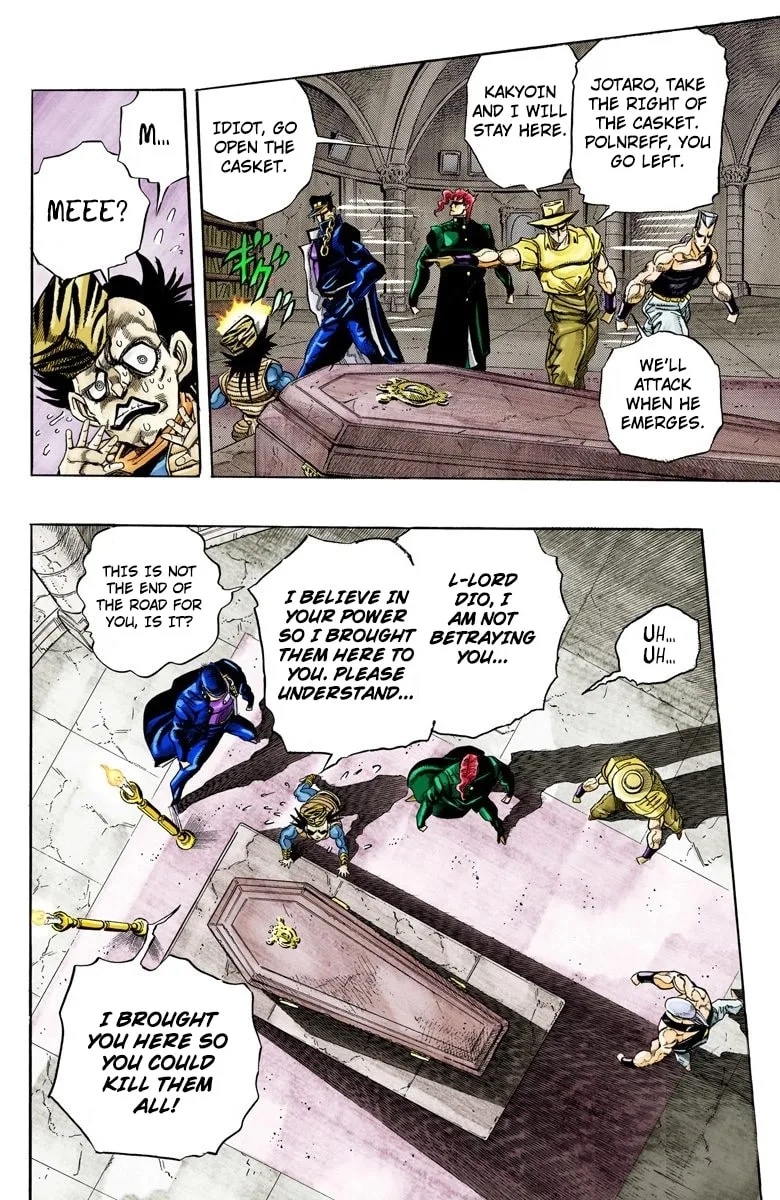 JoJo no Kimyou na Bouken Part 3: Stardust Crusaders Colored Manga, chapter 136, page 12